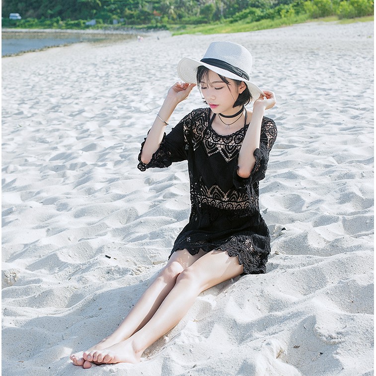 Áo lưới đi biển, đi chơi thời trang_AL05