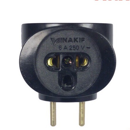 ⚡️NHỰA BỀN LÕI ĐỒNG CHỊU TẢI SIÊU TỐT⚡️ Ổ CẮM CHIA ĐIỆN ĐẦU TRÂU 3 GIẮC CẮM ĐẦU NỐI 6A VINAKIP