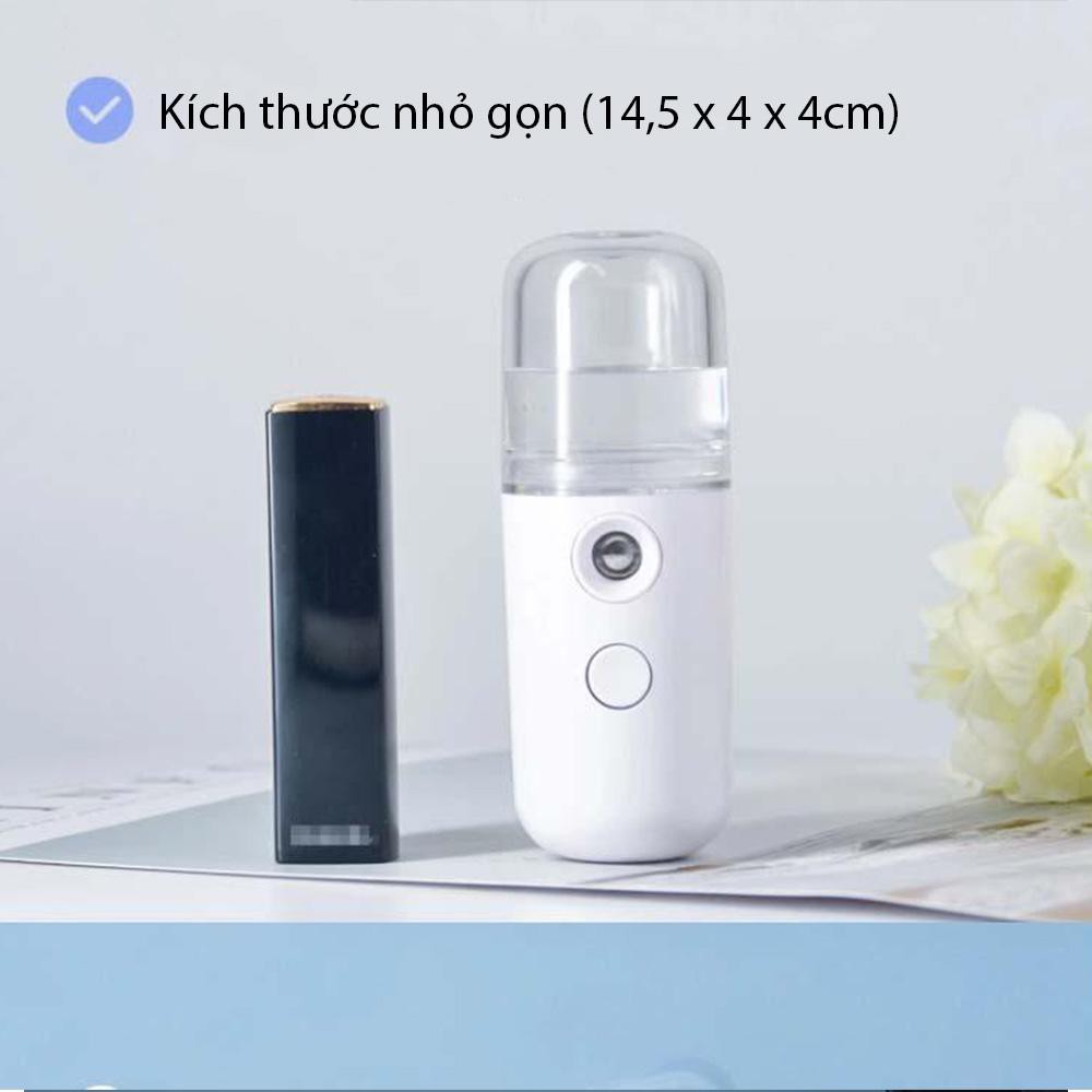 Máy Phun Sương Mini Cầm Tay Mist Sprayer - Máy Phun Sương Nano Xịt Khoáng S01, Tạo Ẩm Cho Da