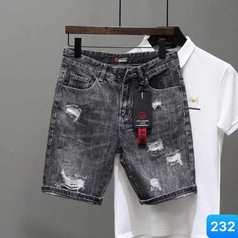 Quần short jean nam, quần đùi nam chất liệu bò ( jean ) decoco04