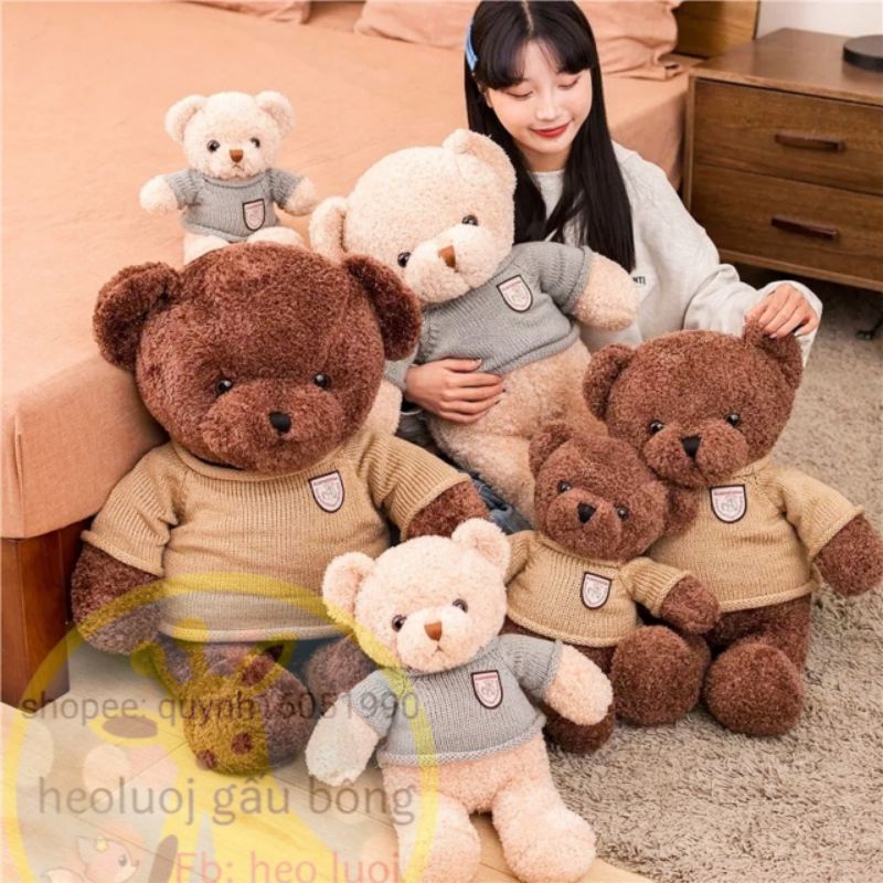 ❌GẤU BÔNG 𝐂𝐀𝐎 𝐂𝐀̂́𝐏 gấu Teddy  Thú Nhồi Bông  Mềm Mịn Sang Trọng Đồ Chơi Nhồi Bông Quà Tặng Cho Bé