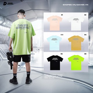 DAVIES - Áo thun phản quang form rộng unisex - Neon Basic Original Tee