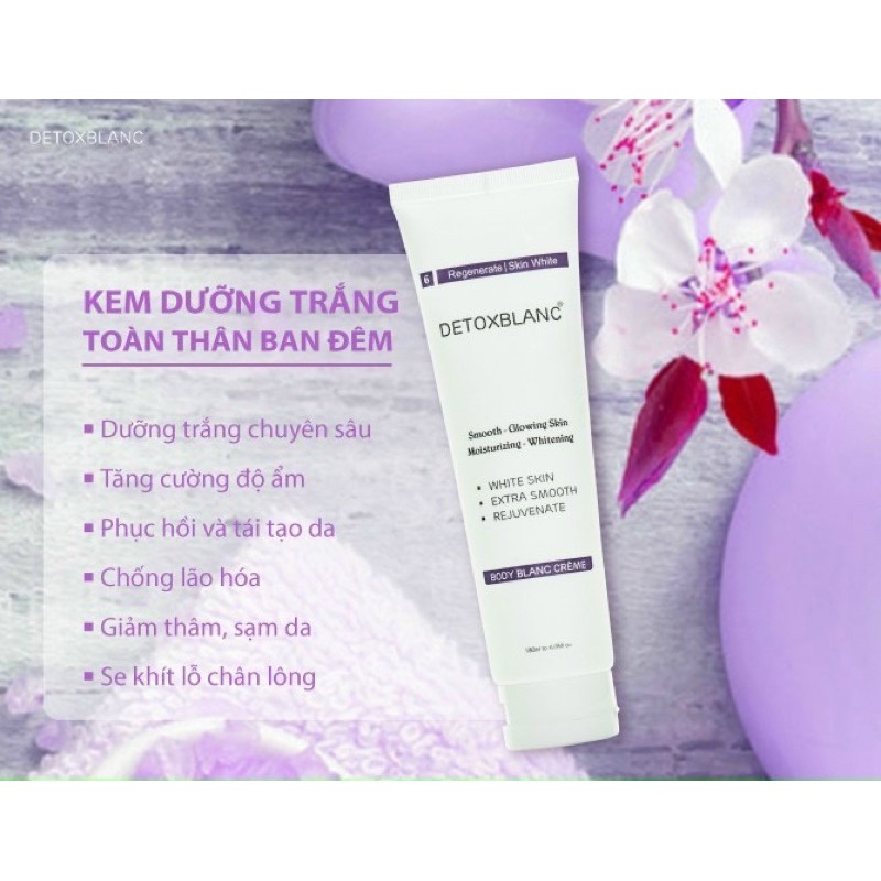 CHÍNH HÃNG -BODY BLANC BATG DETOX 5 - SỮA TẮM THẢI ĐỘC TRẮNG DA