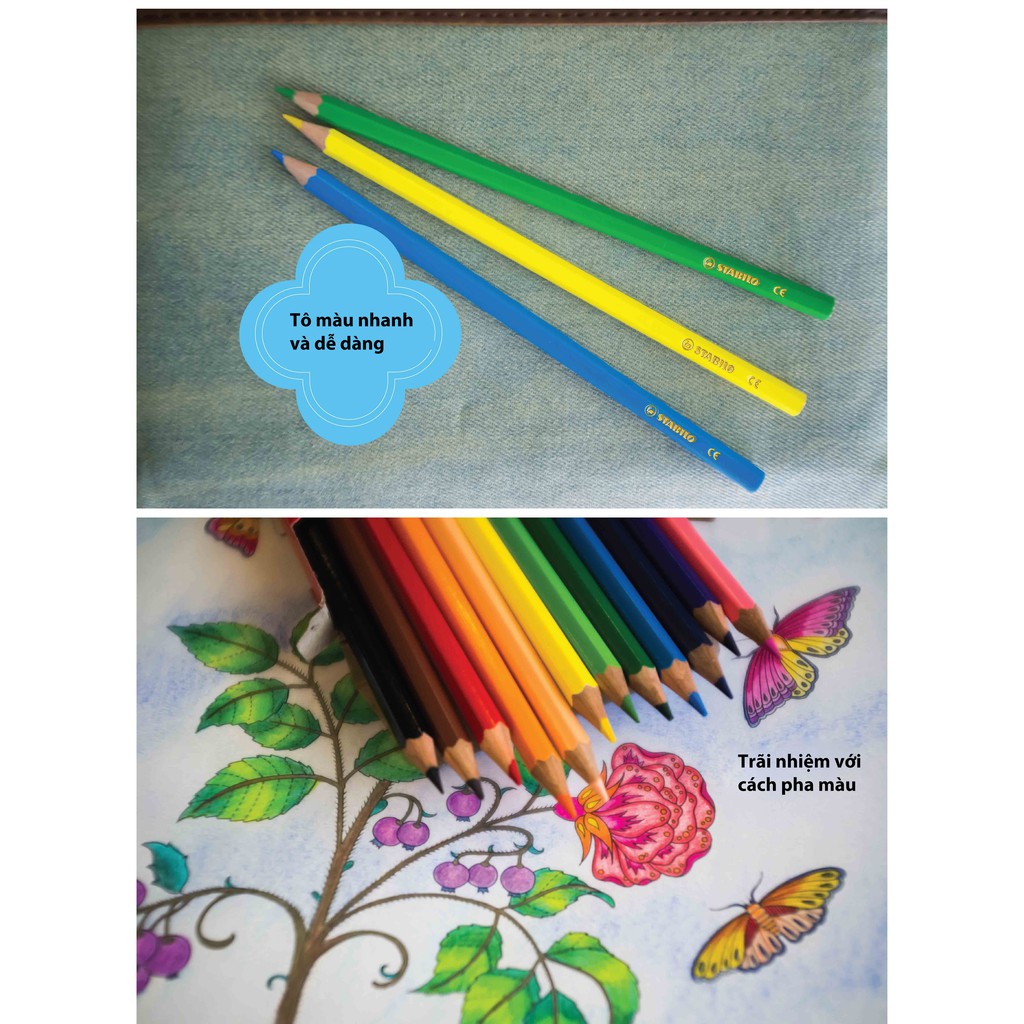 Hộp bút chì màu STABILO Swans hộp 12 màu cây ngắn (CLS1873S)