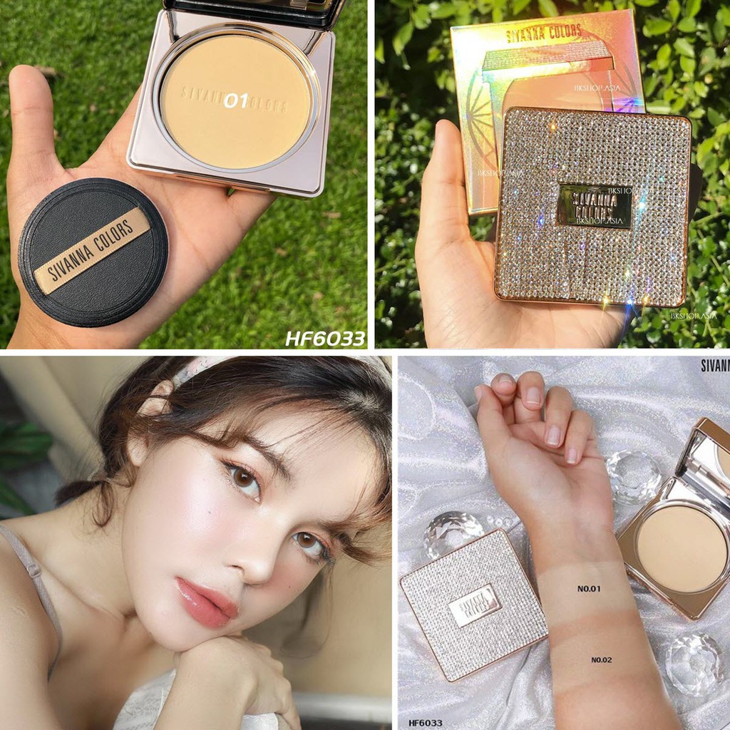 [Auth Thái - Tone Da ] Phấn Nền Chứa Tinh Chất Dưỡng Da Sivanna Colors Diamond Rose HF6033 | BigBuy360 - bigbuy360.vn