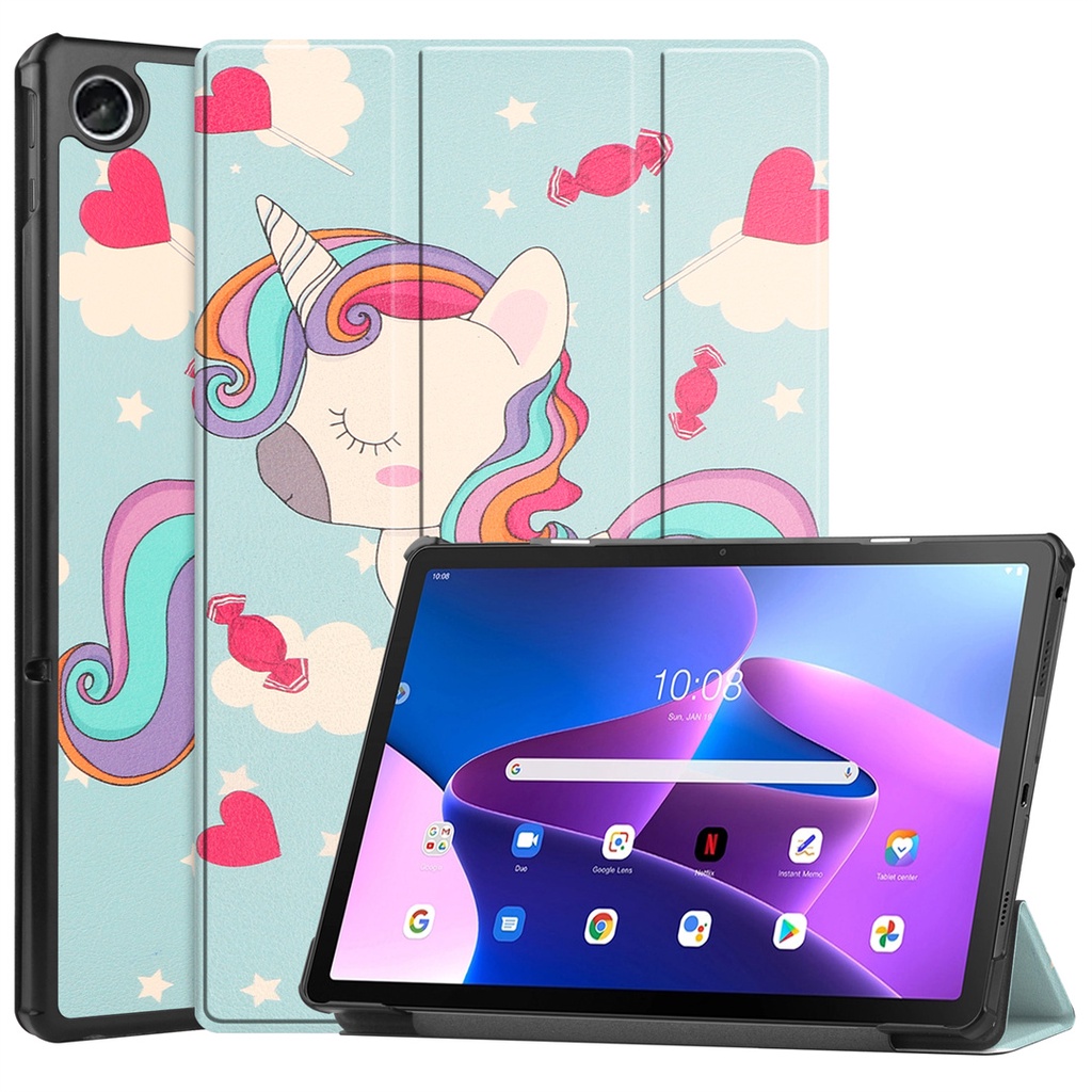 Ốp Lưng Da PU Cho Lenovo Tab M10 Plus Gen3 10.6 Inch TB-125F 128F Xiaoxin Pad 2022