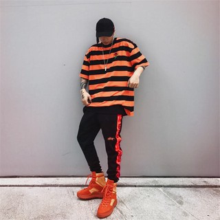 Quần Jogger thun line đỏ MAMC