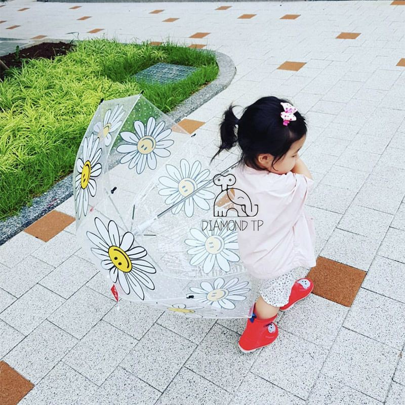 Ô che mưa trong cho bé