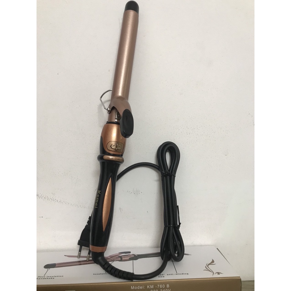 Máy Làm Xoăn Tóc, Máy Tạo Sóng Tóc 4 Mức Chỉnh Nhiệt KEMEI 760B hàng nhập khẩu