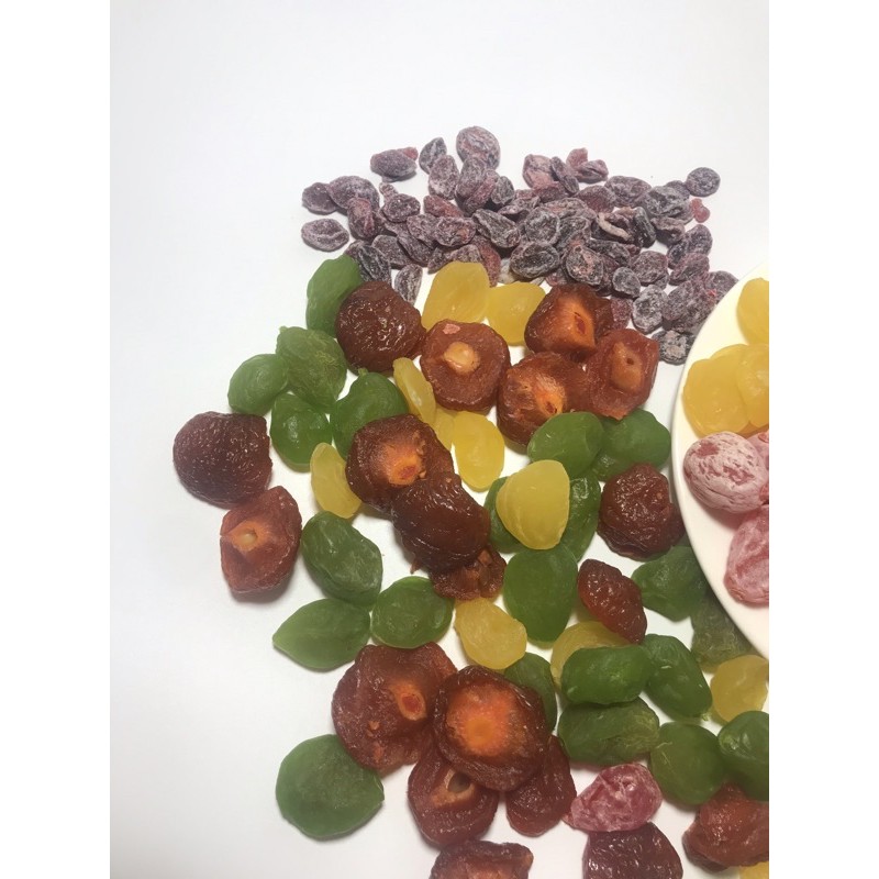 1KG MIX 4 VỊ Ô MAI ĐÀO VÀ MƠ SỮA SIÊU NGON CHUẨN ĐÀ LẠT