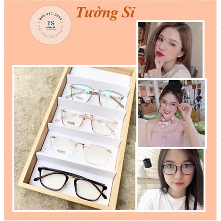 210-Kính Gọng Dẻo Hàn Quốc Form Chữ Nhật Siêu Xinh - Có Thể Lắp Tròng Cận