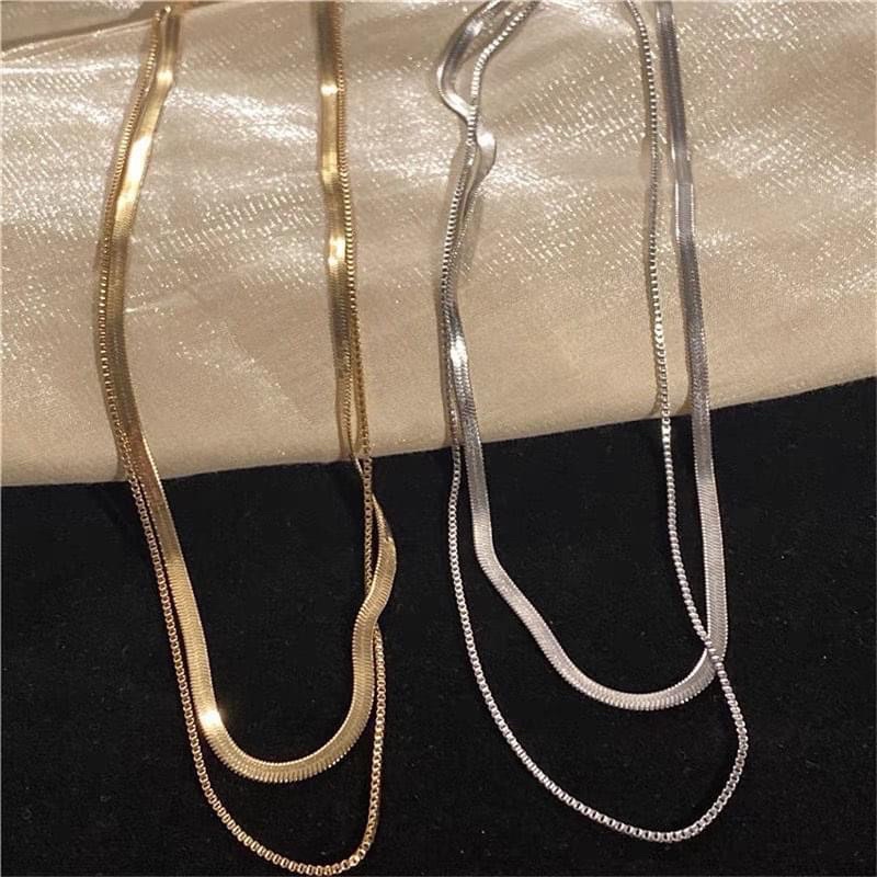 Set dây chuyền vintage 2 sợi