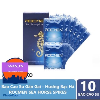 Bao cao su ❤️CHÍNH HÃNG💯 Rocmen ❤️ bao cao su có gai hương bạc hà an toàn hiệu quả