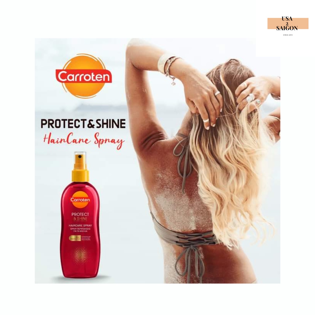 Xịt chống nắng bảo vệ tóc Carroten Oil Protect &amp; Shine Haircare Spray 150ml