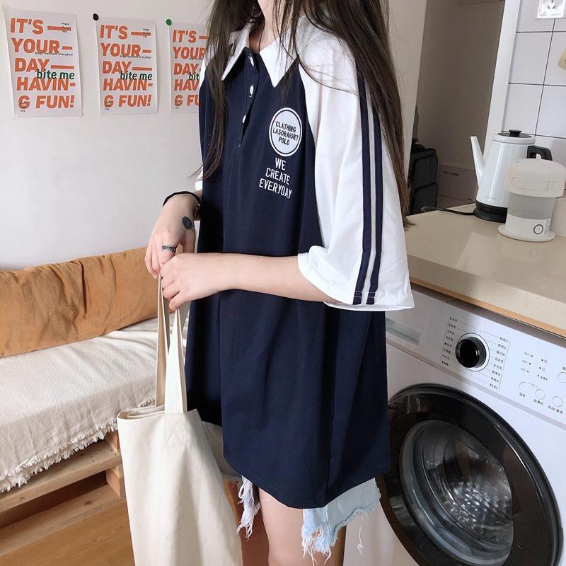Áo Thun Polo Form Rộng Tay Lỡ Unisex Nam Nữ WE CREATE EVERY DAY Siêu Đẹp Camshop