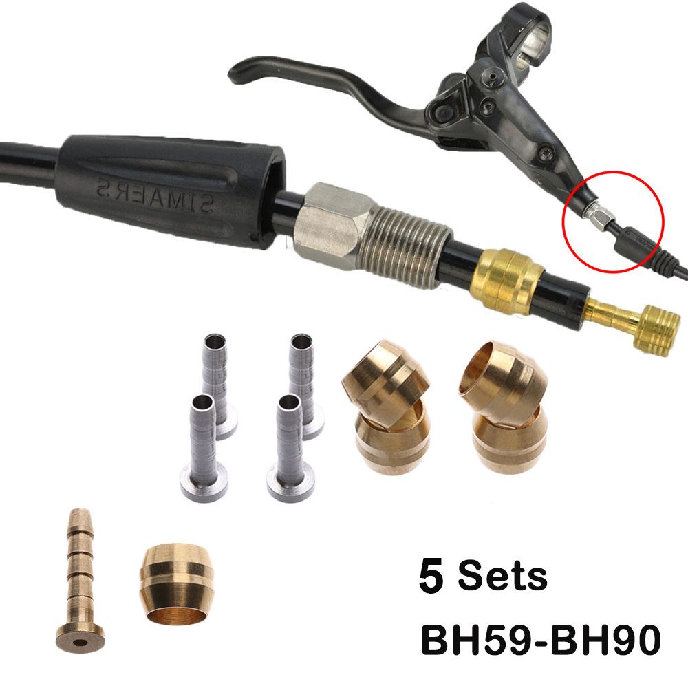 Set 5 Đầu Nối Ống Dầu Phanh Bh90 Bh59 Chuyên Dụng Cho Xe Đạp