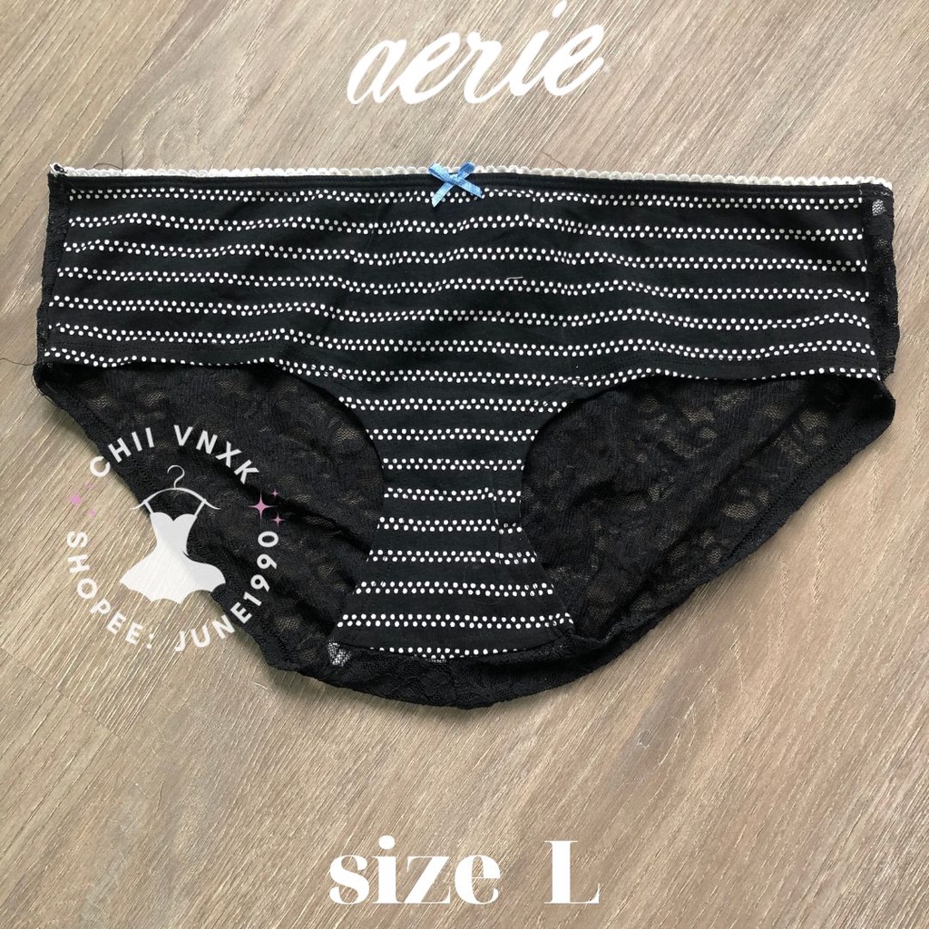 Quần lót Aerie ren cotton xuất xịn size L