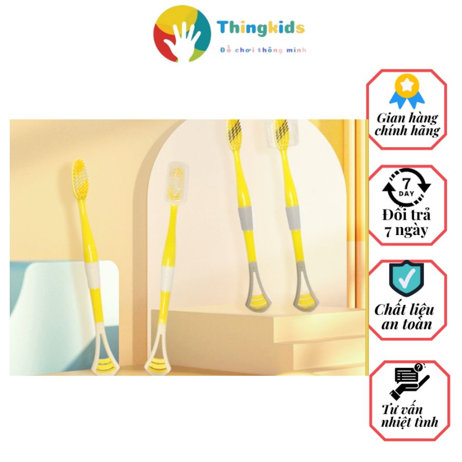 [Lông Siêu Mềm] Bàn Chải Đánh Răng Lông Mềm Mịn Dành Cho Răng Nhạy Cảm Răng Ê Buốt - Thingkids