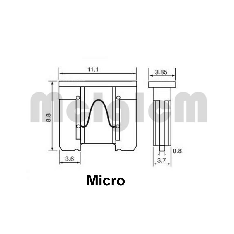 Set 20 cầu chì 2A - 30A 20A dành cho xe hơi
