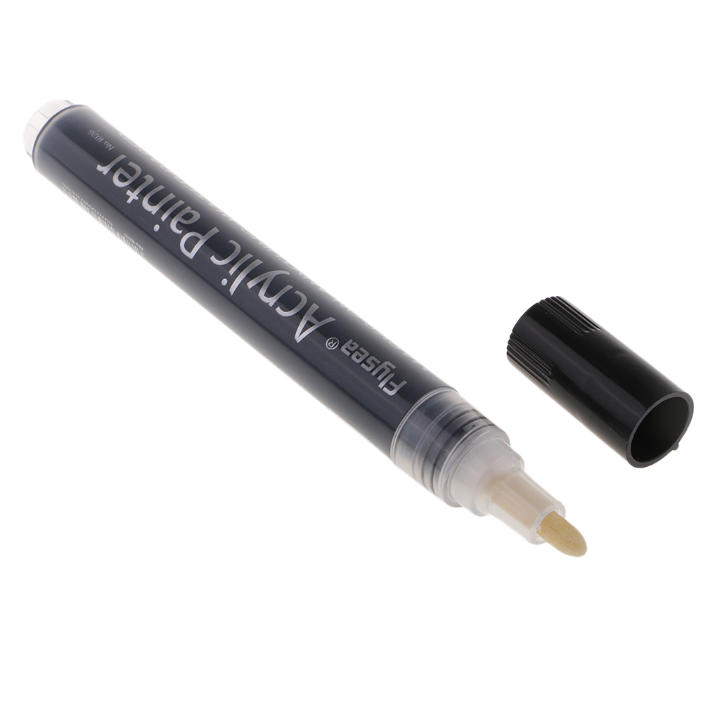 Bút Đánh Dấu Acrylic Vẽ Kính Kim Loại / Acrylic Màu Đen