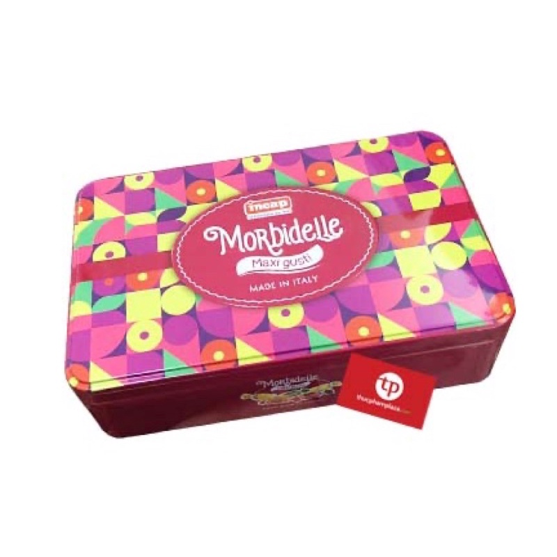 KẸO TRÁI CÂY MORBIDELLE INCAP HỘP THIẾC 175G/ KẸO HOA QUẢ
