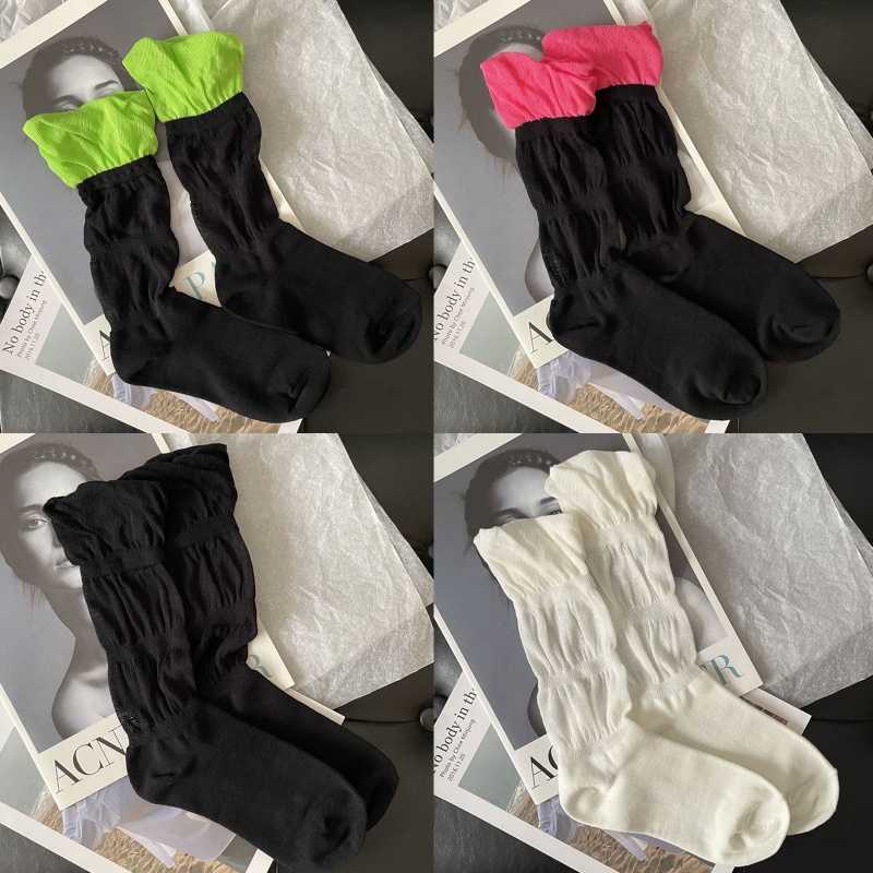 Xixi Tất Lưới Mỏng Màu Neon Phong Cách Harajuku Thời Trang Mùa Hè Cho Nữ