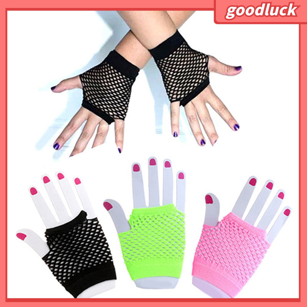 Găng Tay Lưới Hở Ngón Hóa Trang Gợi Cảm Cho Nữ