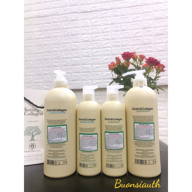  Cặp Dầu Gội Xả Biotin Collagen 1000ml | BigBuy360 - bigbuy360.vn