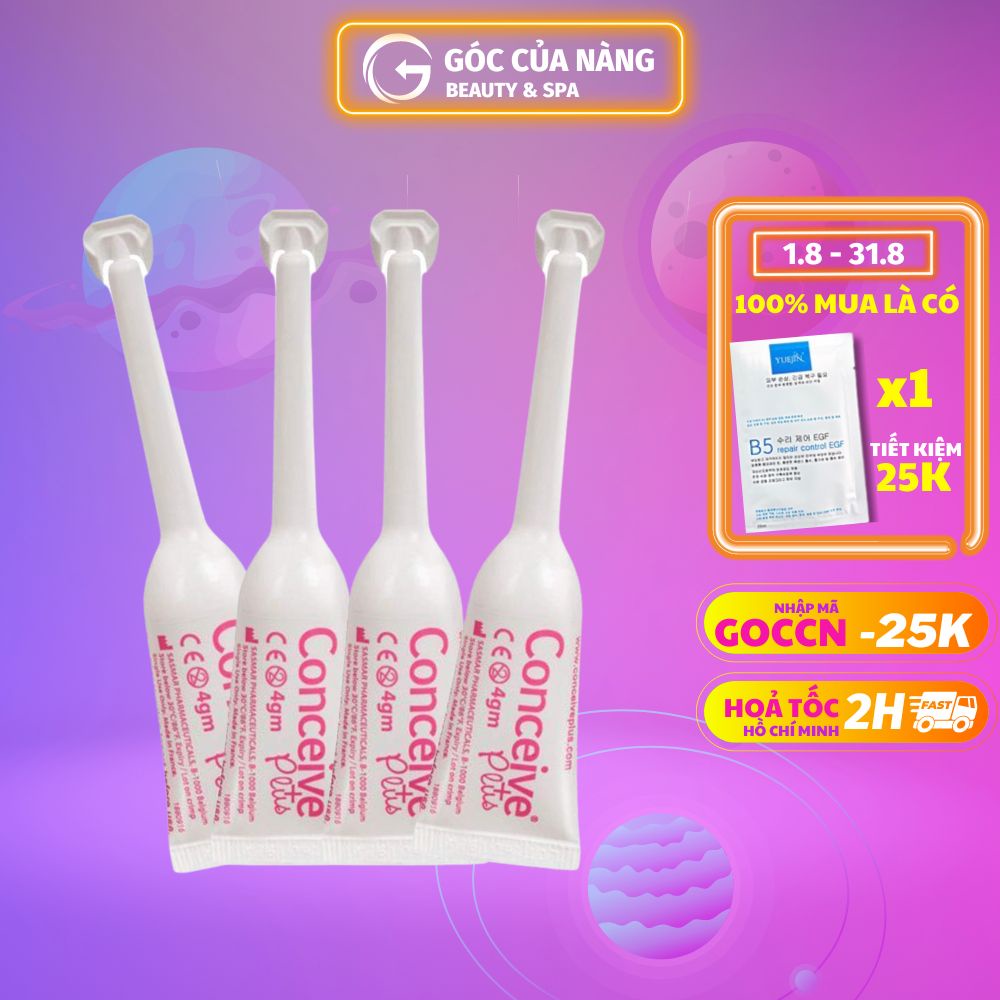 Gel hỗ trợ sức khỏe Conceive Plus cho nam nữ tăng khả năng của "tinh binh" giúp giảm khô cho phụ nữ