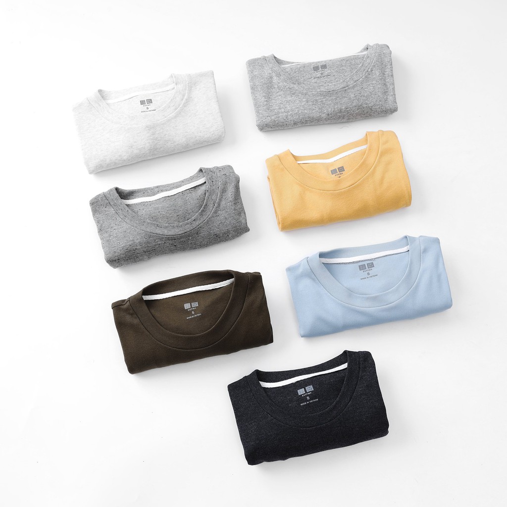 Áo thun Uni summer, Áo thun nam cổ tròn nhiều màu vải cotton thấm hút mồ hôi