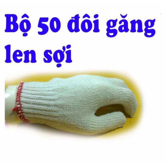 Bộ 50 Đôi Găng Tay Len Sợi Loại Dày