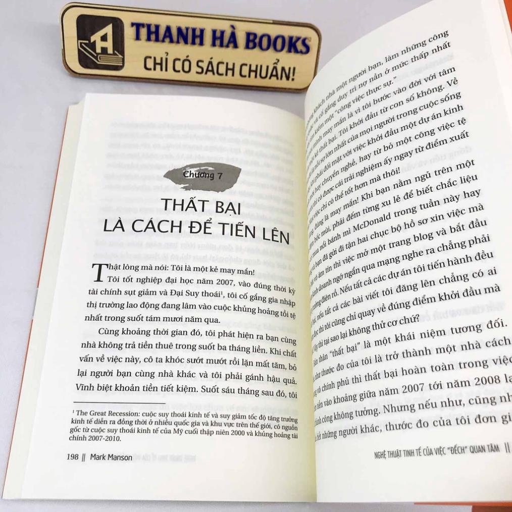 Sách - Nghệ thuật tinh tế của việc "đếch" quan tâm - Mark Manson - Huy Hoàng