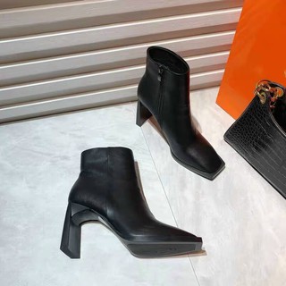 Boot nữ gót mảnh dẹt thời thượng