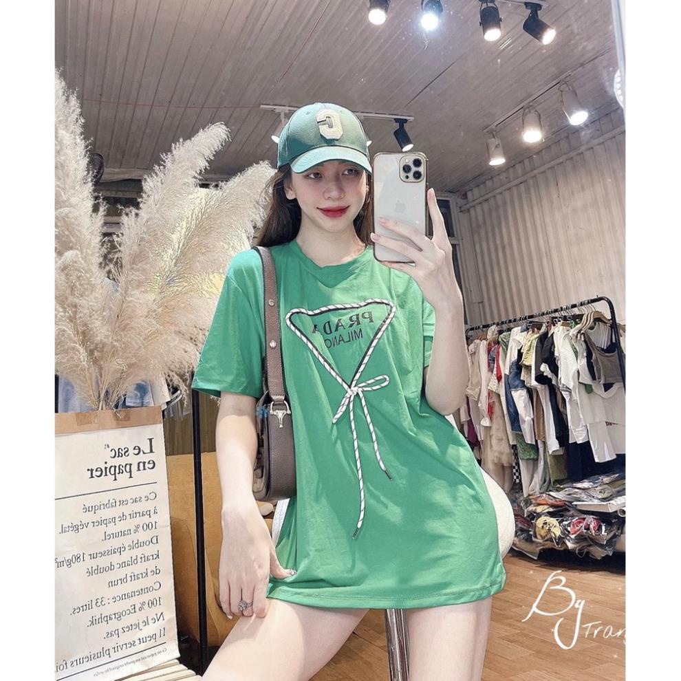 áo phông nữ PRADA dây thật hàng cao cấp, áo thun nữ from dấu quần /thoitrangssvtn