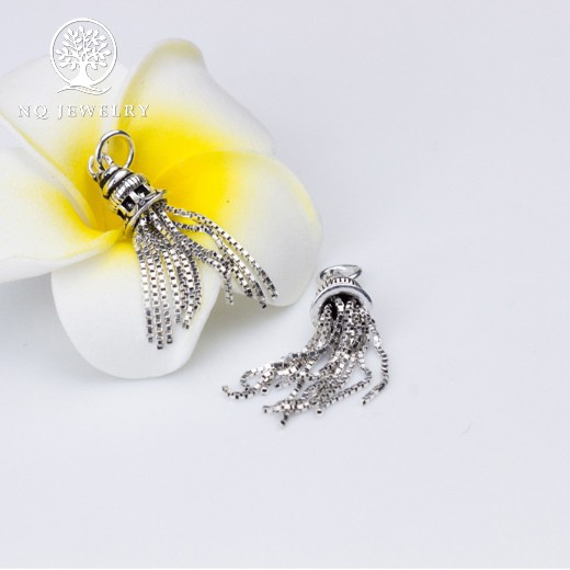 Charm bạc chuông tua rua treo - NQ Jewelry