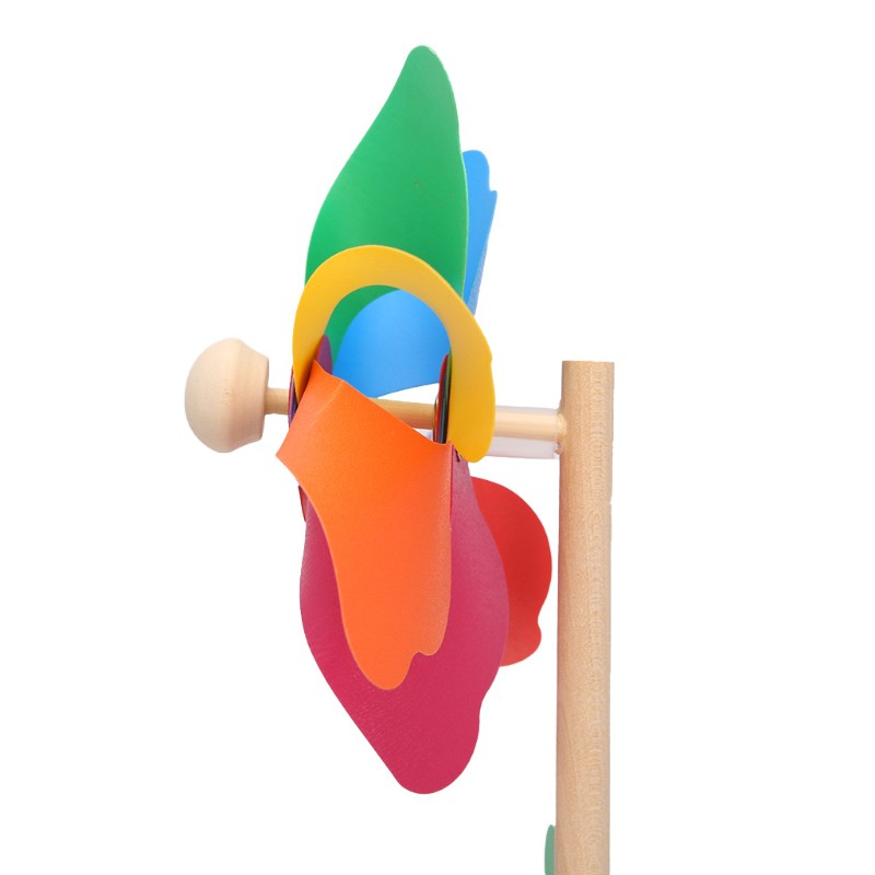 Chong chóng gỗ cối xay gió trang trí sân vườn