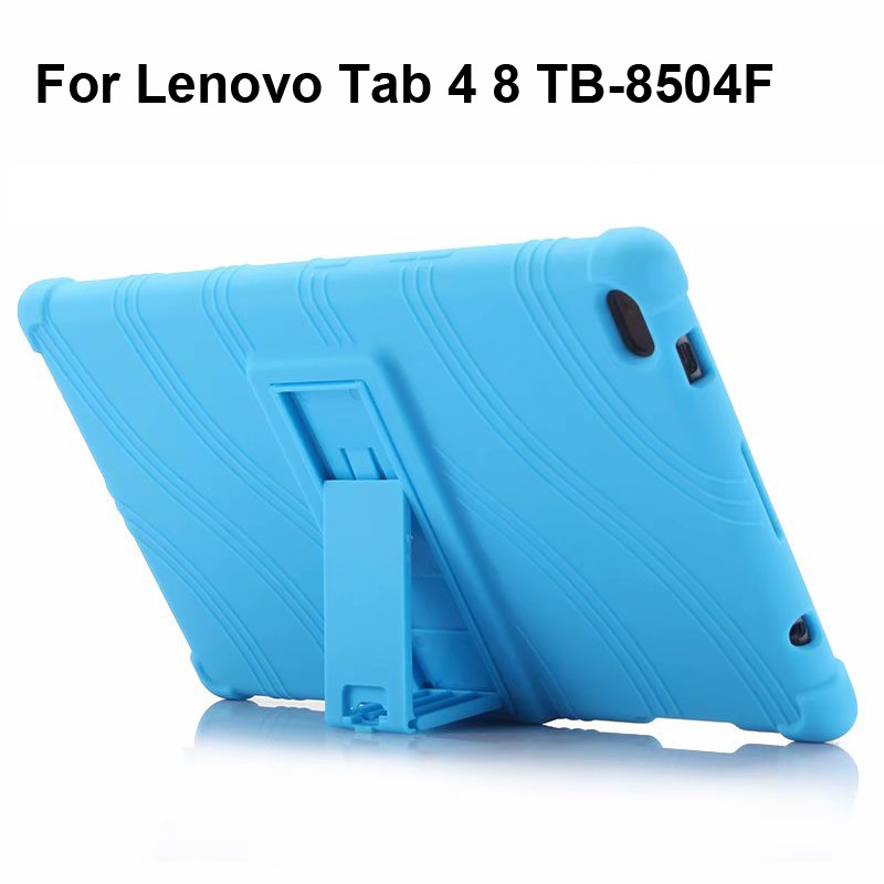 Ốp máy tính bảng silicone có giá đỡ cho LENOVO TAB4 8 (TB-8504F/N) 8.0" | BigBuy360 - bigbuy360.vn