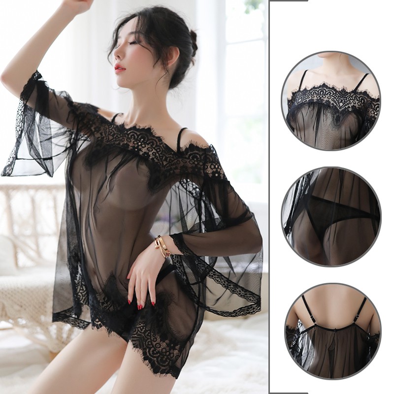 Váy lót quây gợi cảm  đồ ngủ phối ren  đầm dây ren  thời trang nữ đầm💋thời trang nữ đầm