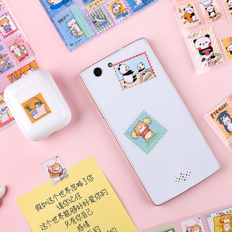 Sticker tem hình thú ngộ nghĩnh (ST21)