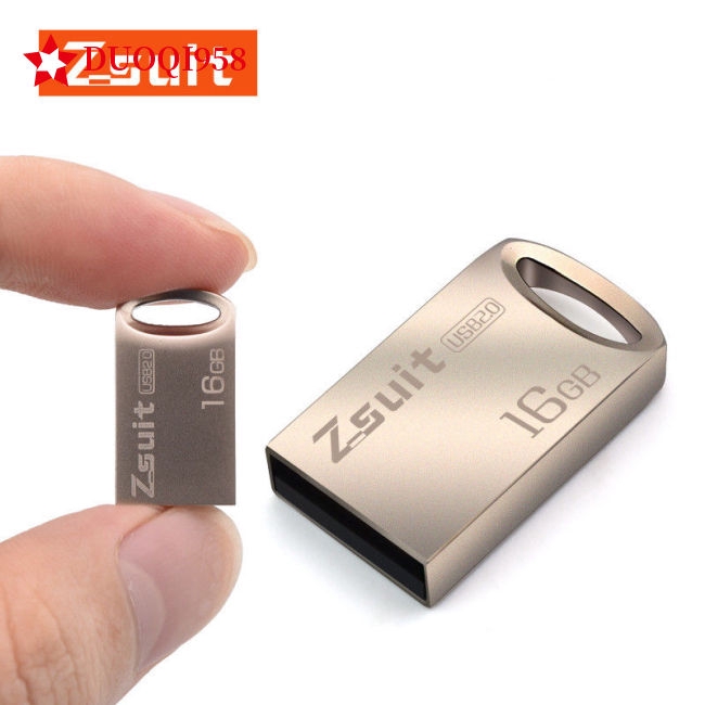 8G/16G/32G/64G Flash Drive Storage Mini Memory Stick Metal USB 2.0 U-Disk