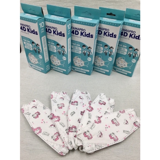 KHẨU TRANG KF94 CHO BÉ HỘP 10 CÁI FAMAPRO