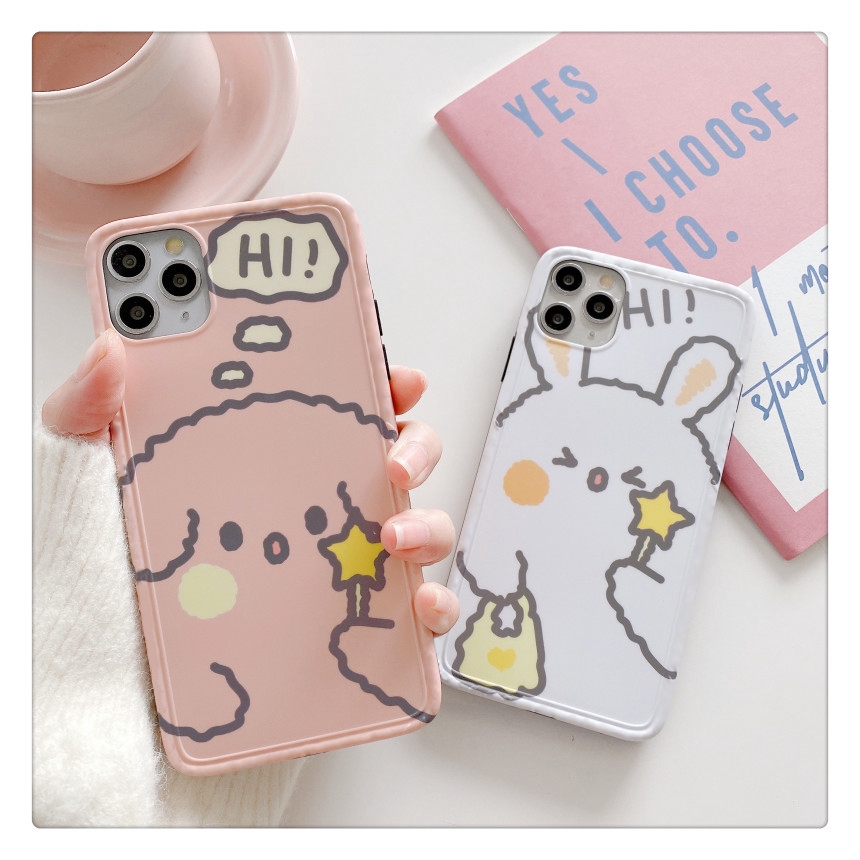 Ốp lưng iphone imd new cún và thỏ 5/5s/6/6plus/6s/6splus/7/7plus/8/8plus/x/xr/xs/11/12/pro/max/plus/promax - Awifi Q1-8 | BigBuy360 - bigbuy360.vn
