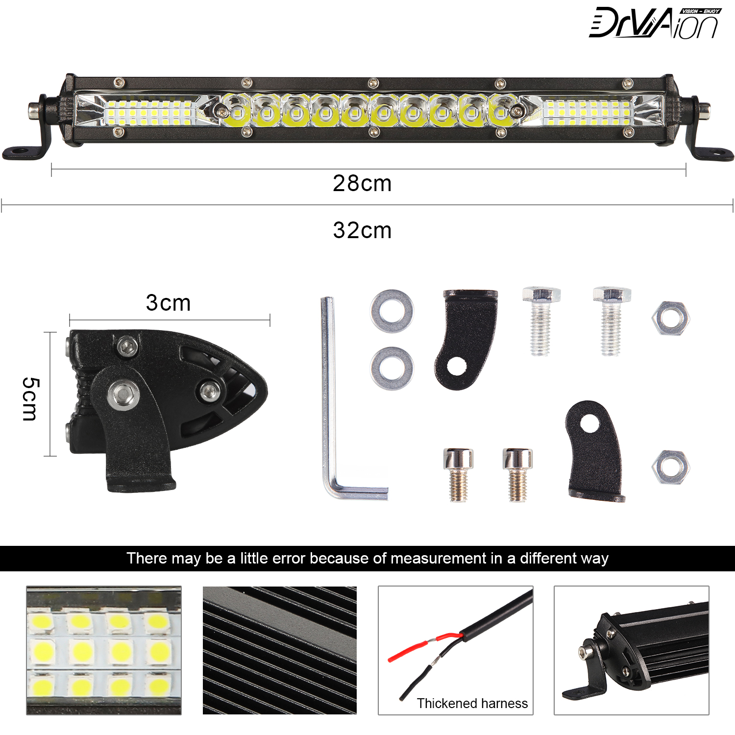 Đèn Pha Led 6000k Suv 12v 24v 4wd Cho Xe Hơi