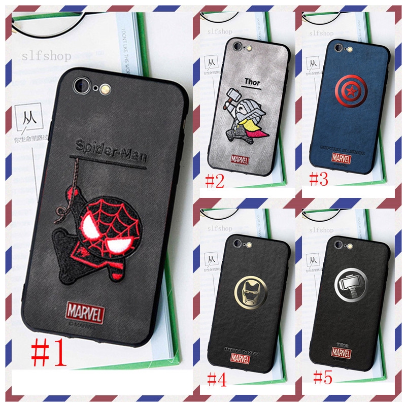 Ốp điện thoại mềm in hình ảnh Marvel tông màu đen cho iPhone 5 5S SE 6 6S 7 8 Plus 11 Pro X XS Max