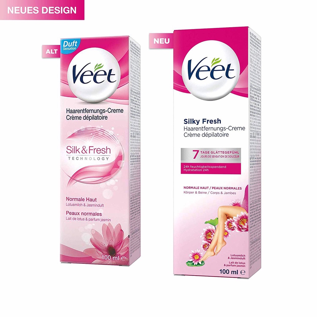 Kem Tẩy Lông Veet Pháp Thơm Mát Tự Nhiên Hair Removal Cream 100ml - Khongcoson