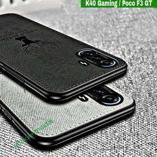 ỐP LƯNG REDMI K40 GAMING VÂN VẢI HÌNH HƯƠU NAI CAO CẤP