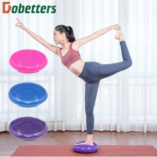 Đệm tập yoga massage thăng bằng 33 cm có gai tặng kèm bơm Dobetters