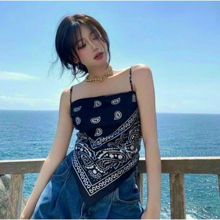 Áo 2 dây giả khăn bandana