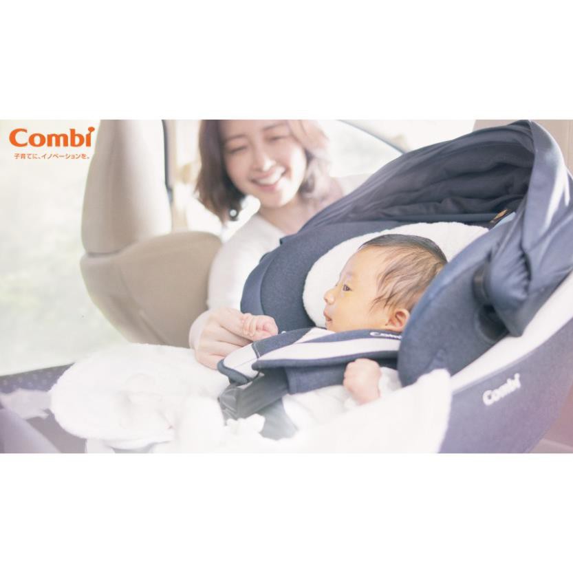 [Mã MKBC13 giảm 80k đơn 1 triệu] Ghế ngồi ô tô Combi Culmove xoay 360° Smart Isofix xanh navy