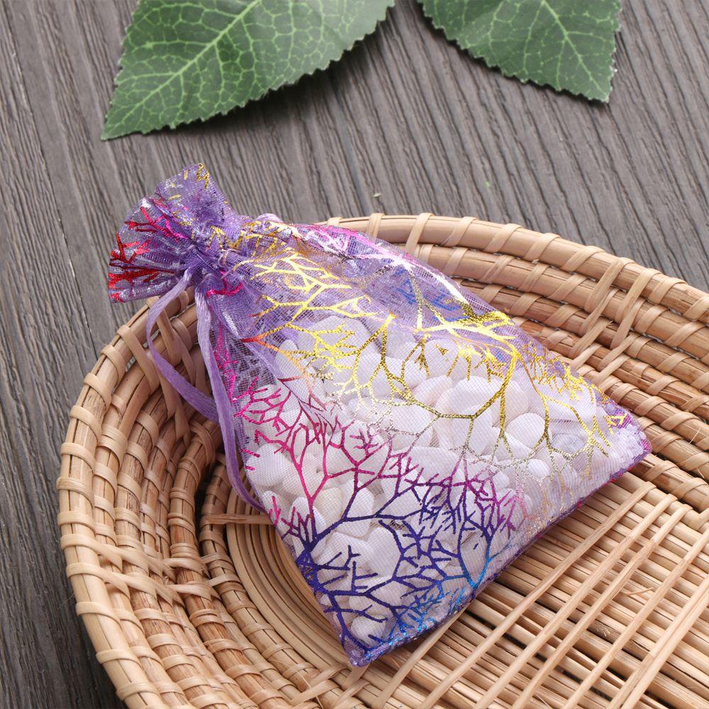 JONYE 10 / 50 Túi Dây Rút Đựng Trang Sức Chất Lượng Cao Ốp